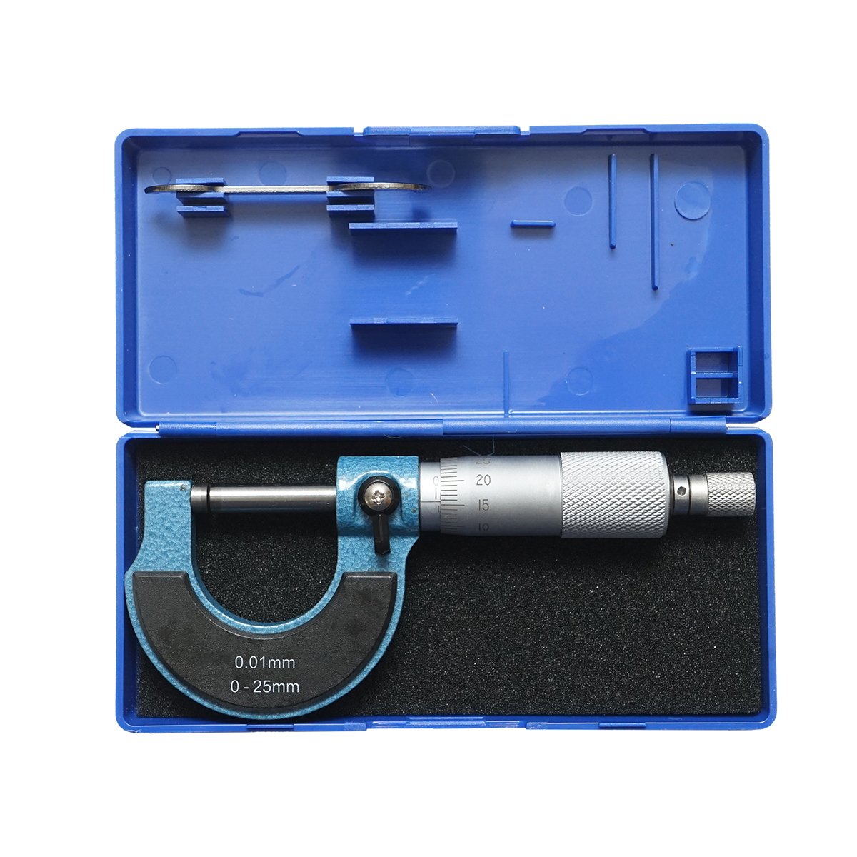 Micrometru mecanic de exterior cu cadru emailat, metric 0-25 mm